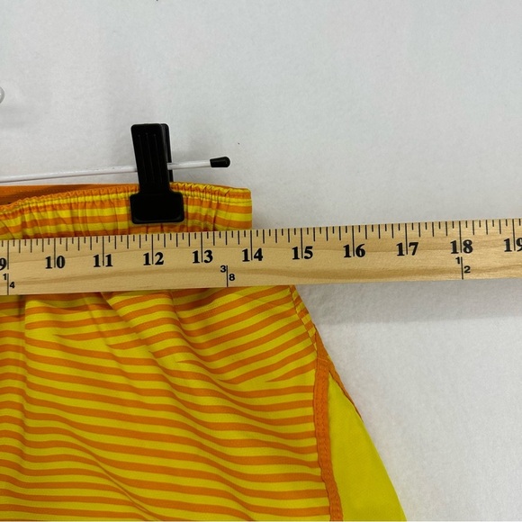Champion Striped Atheltic Shorts Vintage Woman’s Petite Small Yellow - Picture 4 of 11